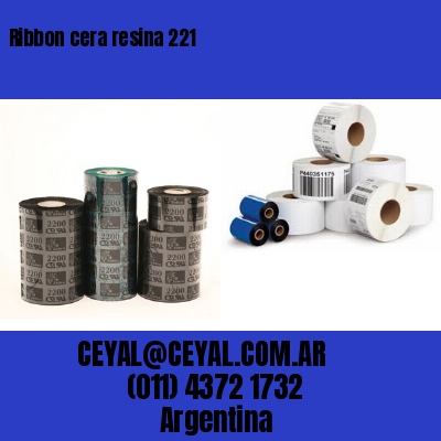 Ribbon cera resina 221