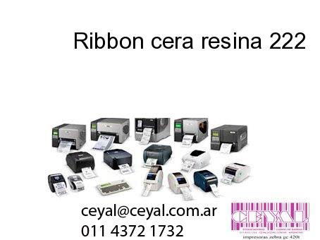 Ribbon cera resina 222