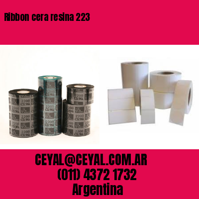 Ribbon cera resina 223