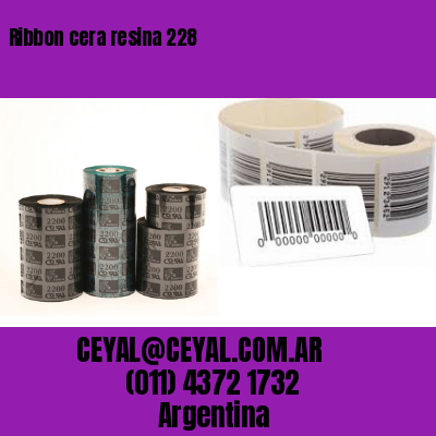 Ribbon cera resina 228