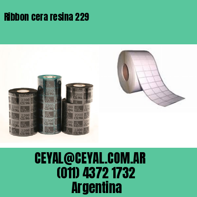 Ribbon cera resina 229