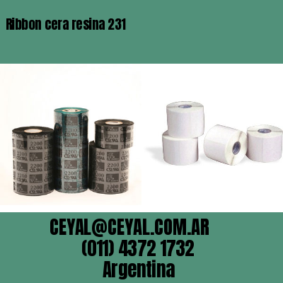 Ribbon cera resina 231