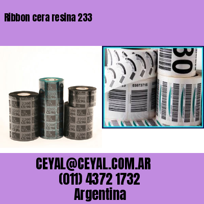 Ribbon cera resina 233