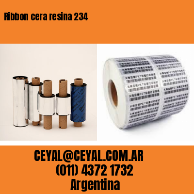 Ribbon cera resina 234