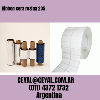 Ribbon cera resina 235