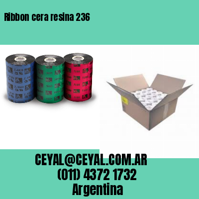 Ribbon cera resina 236