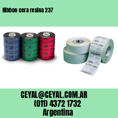 Ribbon cera resina 237