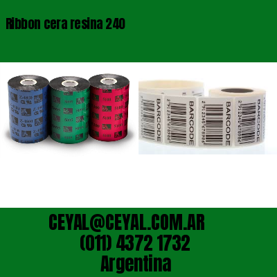 Ribbon cera resina 240