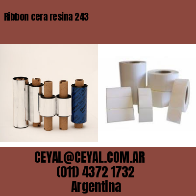 Ribbon cera resina 243