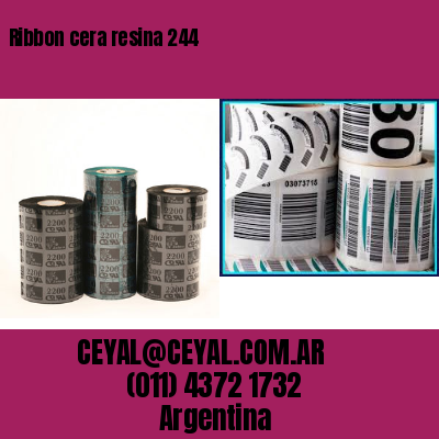 Ribbon cera resina 244