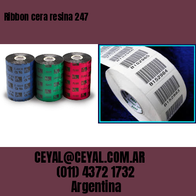 Ribbon cera resina 247