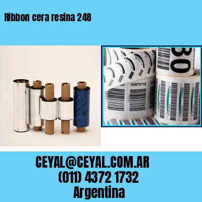 Ribbon cera resina 248