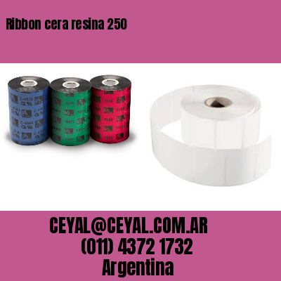 Ribbon cera resina 250