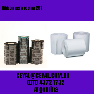 Ribbon cera resina 251