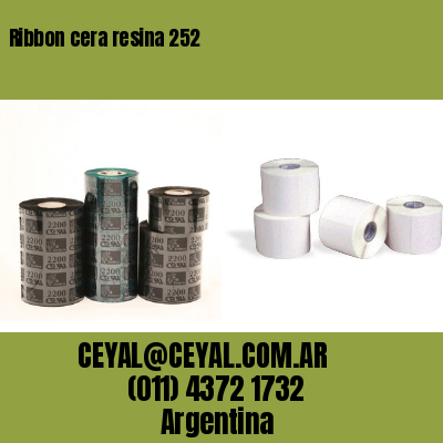 Ribbon cera resina 252