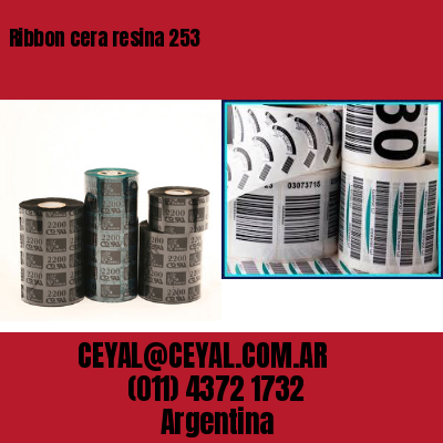 Ribbon cera resina 253