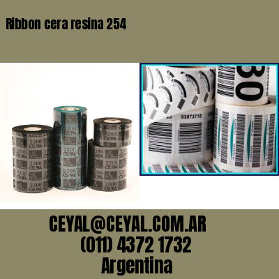 Ribbon cera resina 254