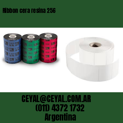 Ribbon cera resina 256