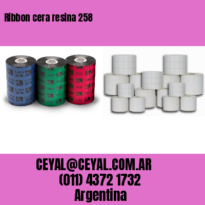 Ribbon cera resina 258