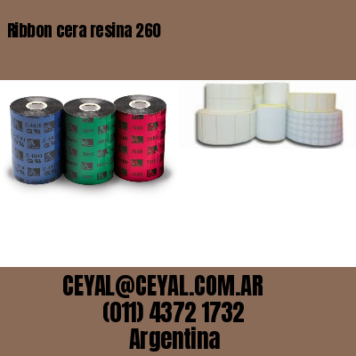 Ribbon cera resina 260