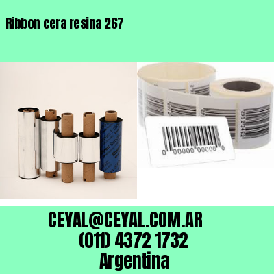 Ribbon cera resina 267