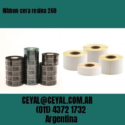 Ribbon cera resina 268