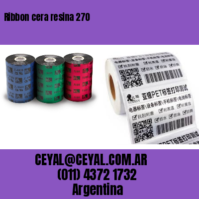 Ribbon cera resina 270