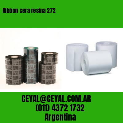 Ribbon cera resina 272