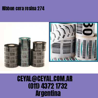 Ribbon cera resina 274