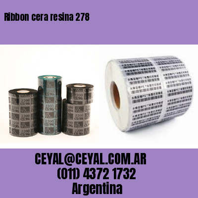 Ribbon cera resina 278