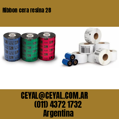 Ribbon cera resina 28