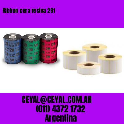 Ribbon cera resina 281
