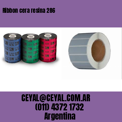 Ribbon cera resina 286