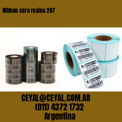 Ribbon cera resina 287