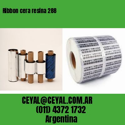 Ribbon cera resina 288