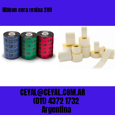 Ribbon cera resina 289