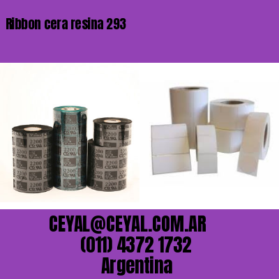 Ribbon cera resina 293