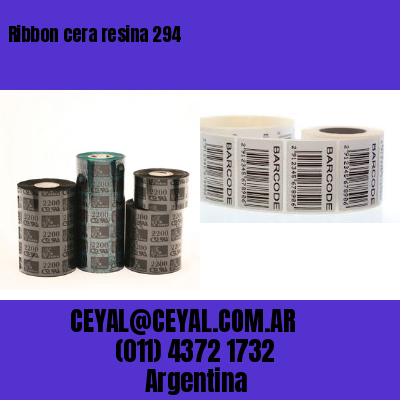 Ribbon cera resina 294