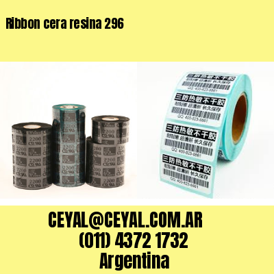 Ribbon cera resina 296