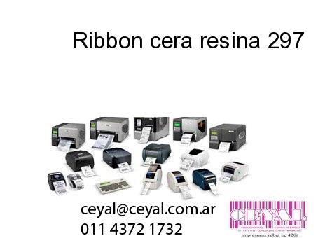 Ribbon cera resina 297