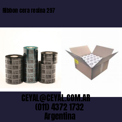 Ribbon cera resina 297