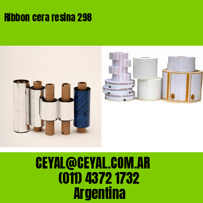 Ribbon cera resina 298
