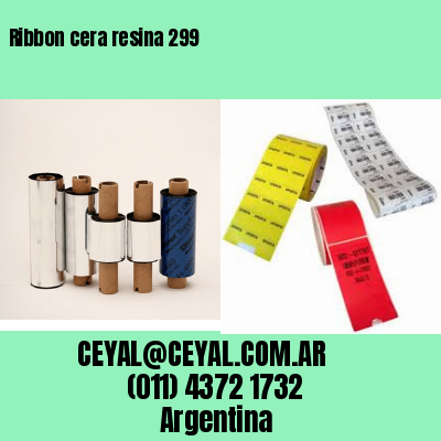 Ribbon cera resina 299