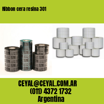 Ribbon cera resina 301