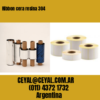 Ribbon cera resina 304