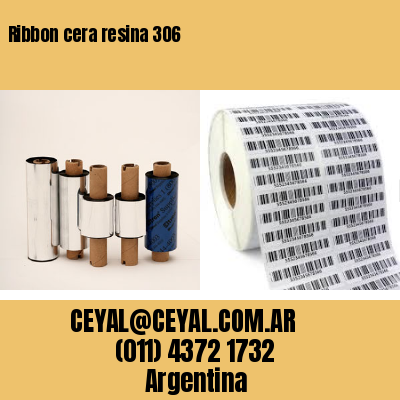 Ribbon cera resina 306