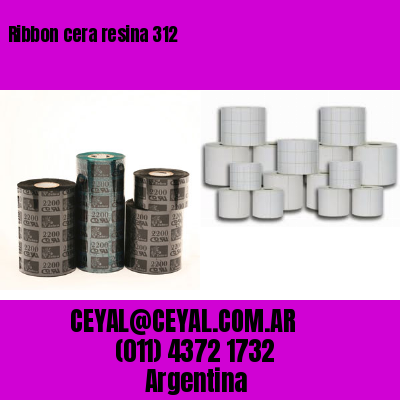 Ribbon cera resina 312