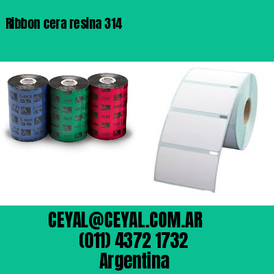 Ribbon cera resina 314