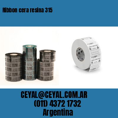 Ribbon cera resina 315