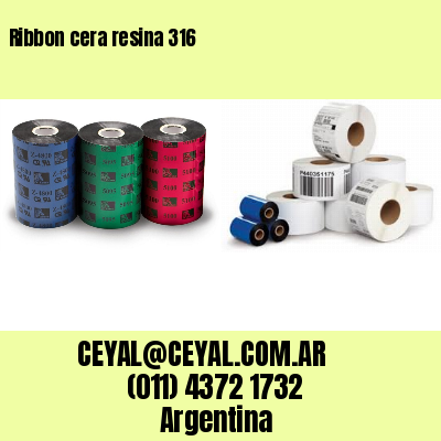 Ribbon cera resina 316